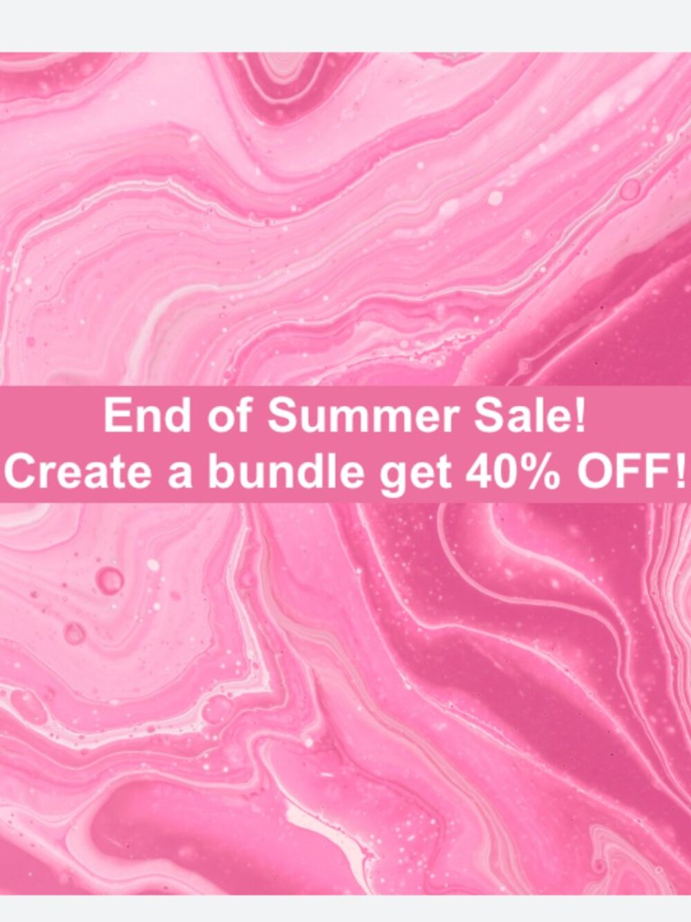 💕☀️End of Summer Sale!! Create a bundle to get 40% OFF☀️!💕